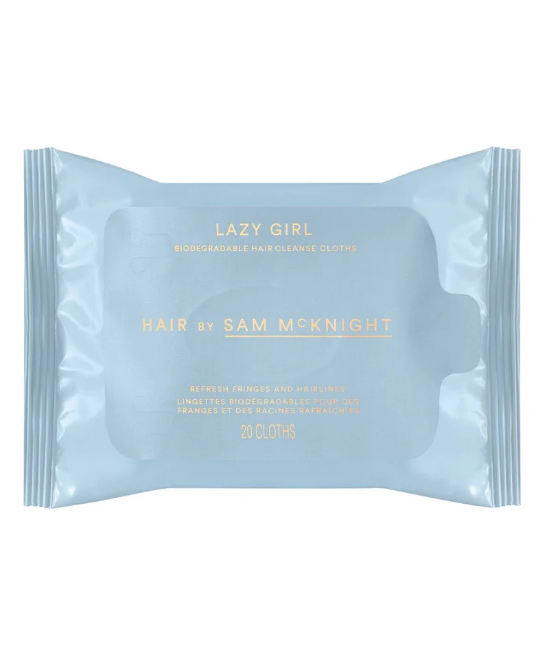 هير باي سام مكنايت Lazy Girl Biodegradable Hair Cleanse Cloths