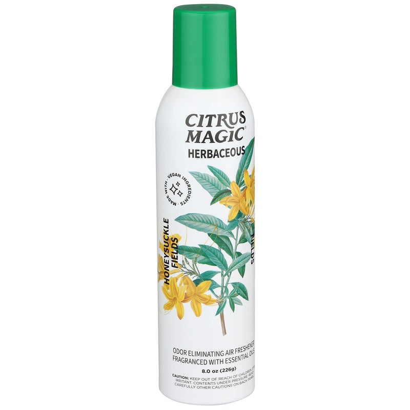 Citrus Magic Herbaceous Odor Eliminating Air Freshener Spray, Honeysuckle Fields, 8-Ounce, Pack of 2 - Image 2