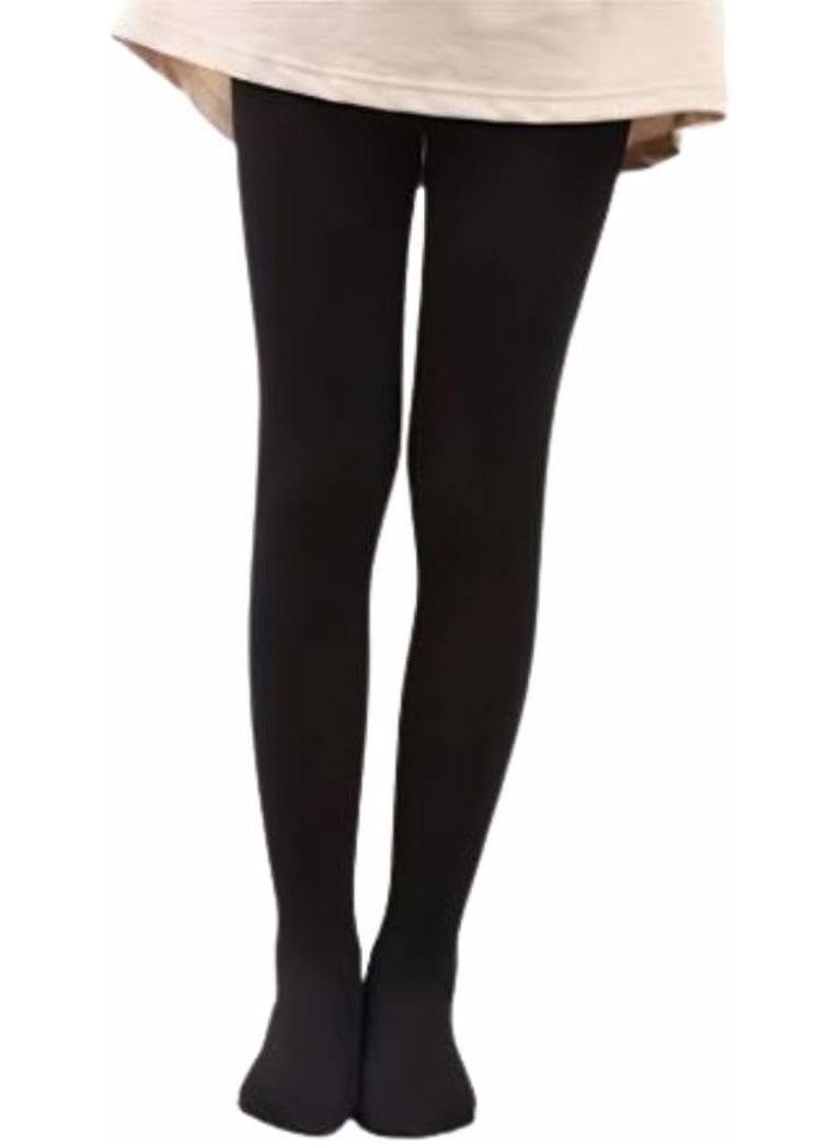 كولون بناتي دافئ ناعم عبوة من قطعتين أسود - Image 4