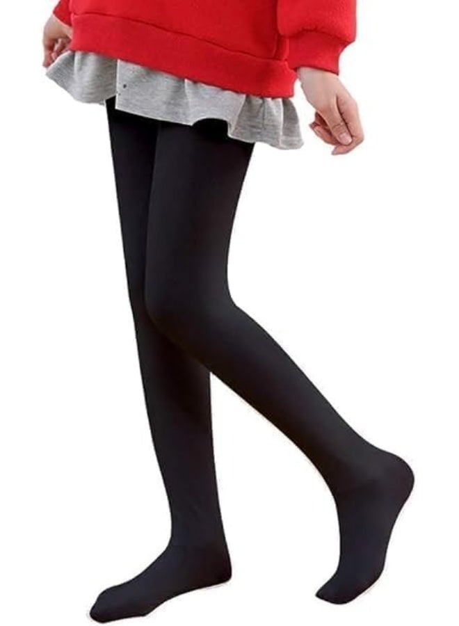 كولون بناتي دافئ ناعم عبوة من قطعتين أسود - Image 1