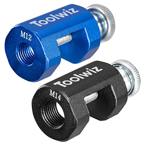 Toolwiz Spark Plug Gap Tool 2pcs, High Precise Gapping Tool Adjustment Kit for 12mm 14mm Thread Spark Plug - Image 1