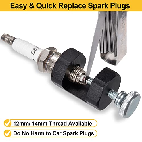 Toolwiz Spark Plug Gap Tool 2pcs, High Precise Gapping Tool Adjustment Kit for 12mm 14mm Thread Spark Plug - Image 2