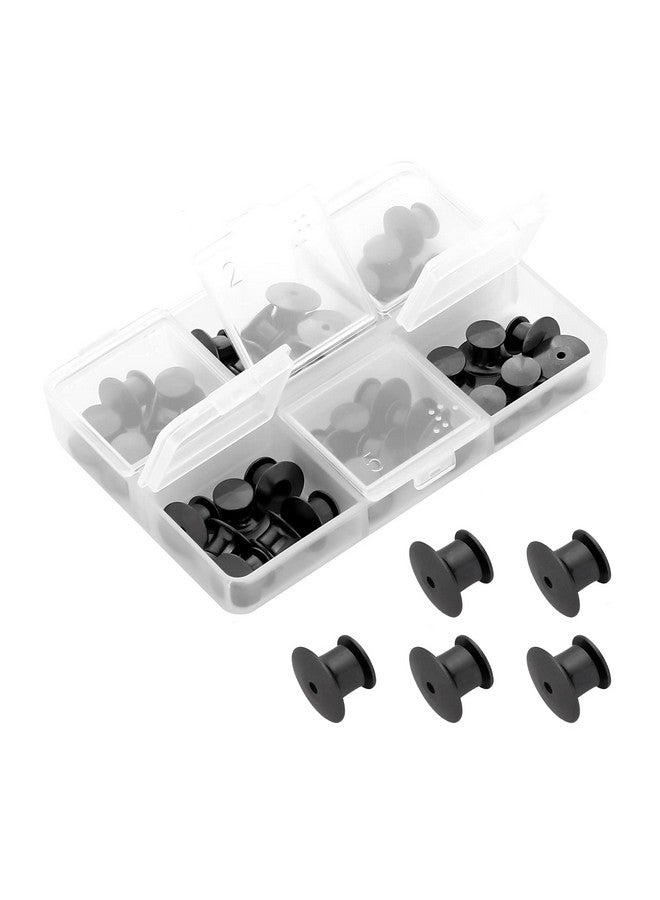 SUBANG 40 Pieces Metal Pin Backs Locking Pin Keepers Locking Clasp With Storage Case - Image 1