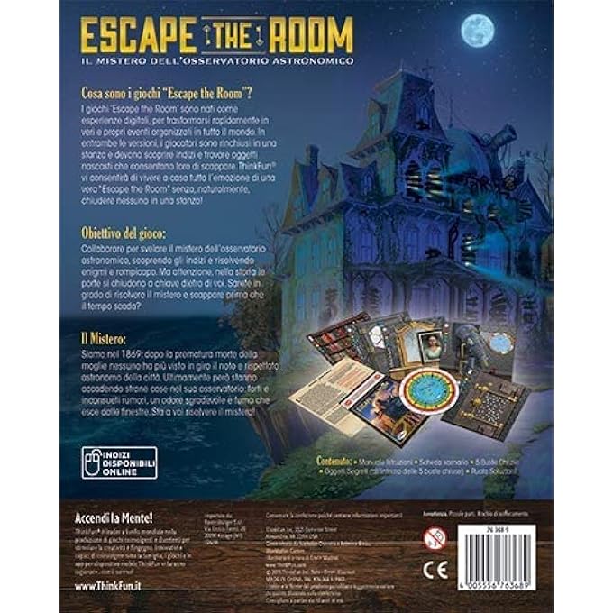 thinkfun Ravensburger 76368 Escape The Room The Secret of the Observers Board Game 38 Players Age 10 - Image 5