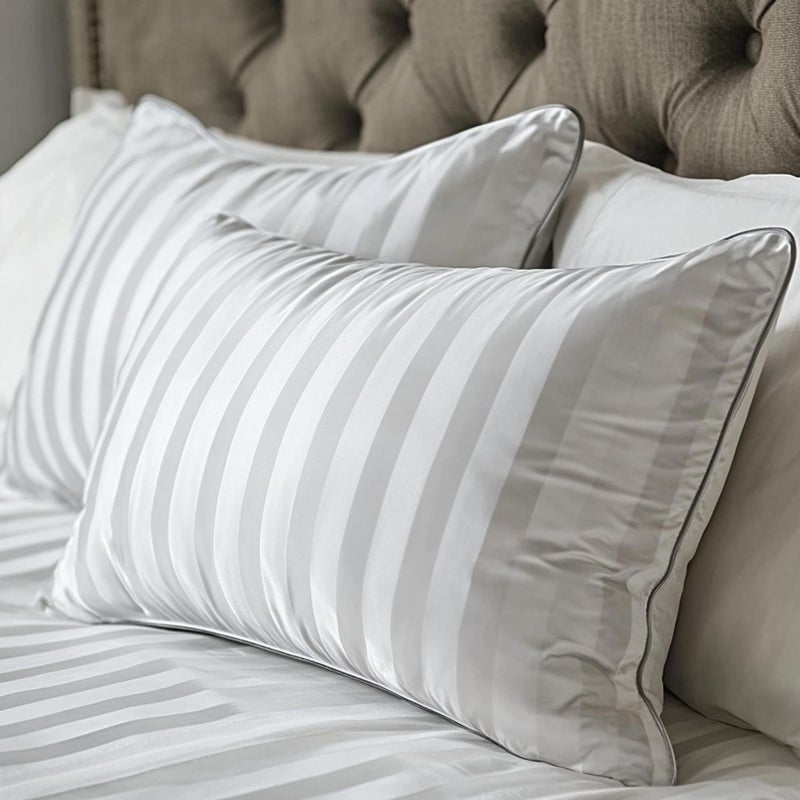 Hotel Grand Luxury Feather Down Pillows King Size Set of 2 Pack Hypoallergenic Medium Firm Pillows 100 Cotton Breathable Sleeping Pillows for BackSide Sleepers Bed Pillows20 X362 Pack
