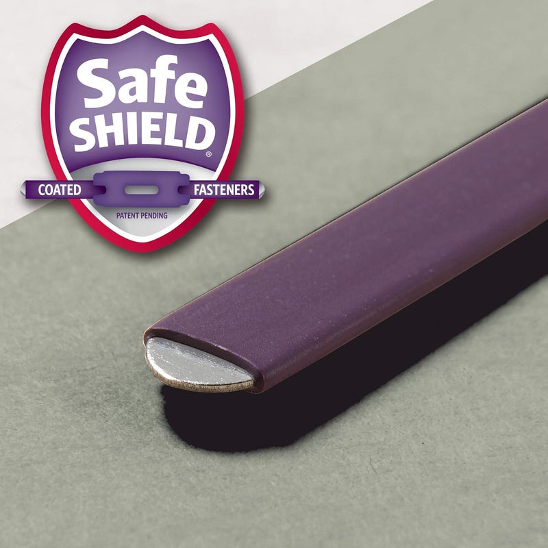 Smead Pressboard Classification Folder with SafeSHIELD Fasteners 2 Dividers 2 Expansion Letter Size GrayGreen Pack of 20 14074 - Image 4