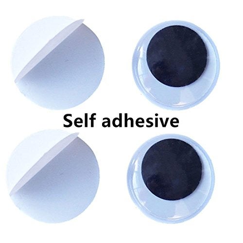 EMAAN 150 Pieces of 20mm Multicolor Round Wiggle Googly Eyes with Self-Adhesive - Image 2