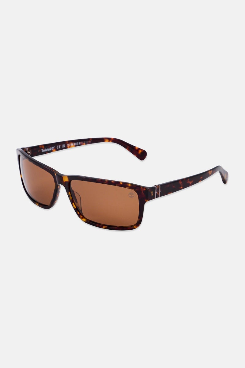 Timberland Men TB0005352H67 Rectangular Sunglasses, Havana - Image 3