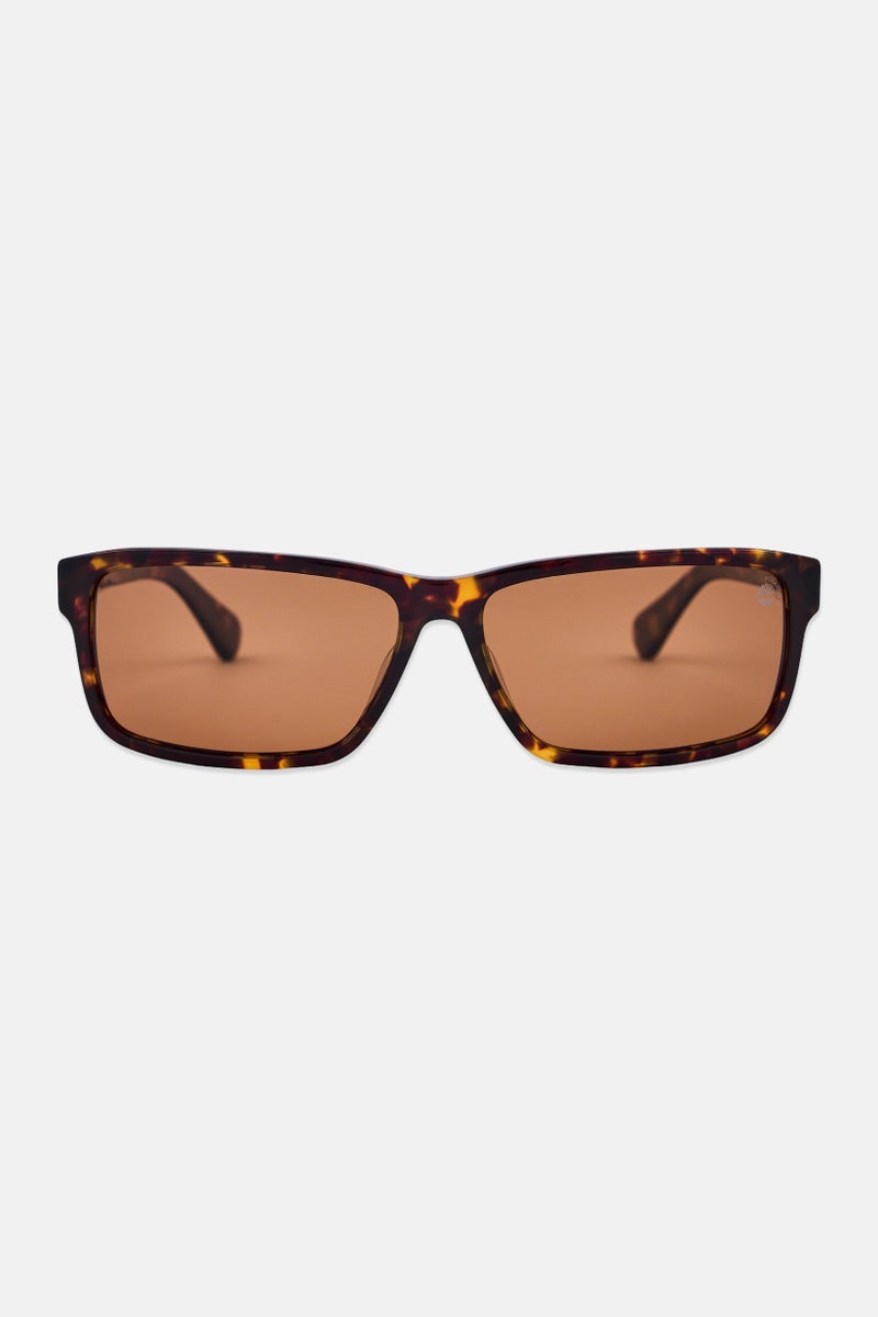 Timberland Men TB0005352H67 Rectangular Sunglasses, Havana - Image 1