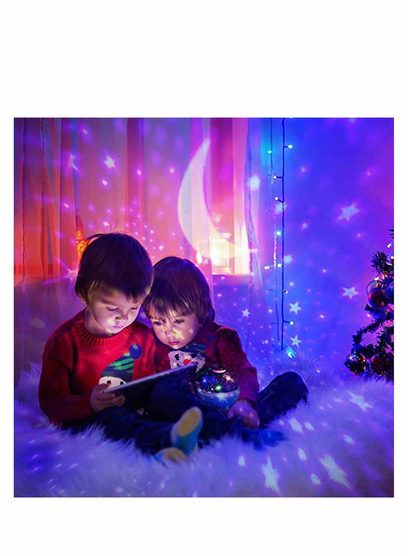 Excefore Projector Lamp, Star Light Projector, Gifts for Kids Bedroom,Star Moon Celling Lights for Sleep Relax or Party LED Projector Lights Ocean Wave Star Sky Night Light Romantic - Image 4