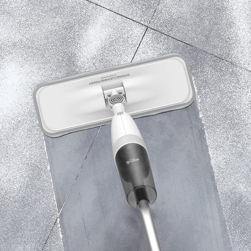 Deerma Water Spray Mop, Spray Mop for Hard Floor Cleaning with Microfiber Mop Pad Refills and 350ml Water Tank, 360° Rotation Flat Mop for Home Kitchen Hard Floor - Image 3