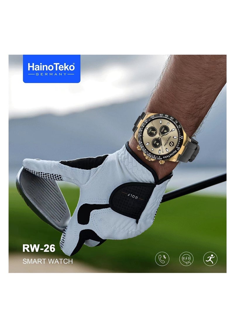 Haino Teko RW-26-Smart watch that supports Bluetooth connectivity-High-resolution screen-Wireless charger-Silicone bracelet-Men's bracelet-Very elegant design with the highest materials - pzsku/ZB9937A331E9AFCB5E6E7Z/45/_/1701945229/5d2cccd8-e7a6-483d-904c-72d6b90a04cb