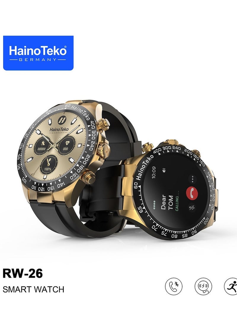 Haino Teko RW-26-Smart watch that supports Bluetooth connectivity-High-resolution screen-Wireless charger-Silicone bracelet-Men's bracelet-Very elegant design with the highest materials - pzsku/ZB9937A331E9AFCB5E6E7Z/45/_/1724856514/79d29201-65be-4872-bb35-dc71539128f2