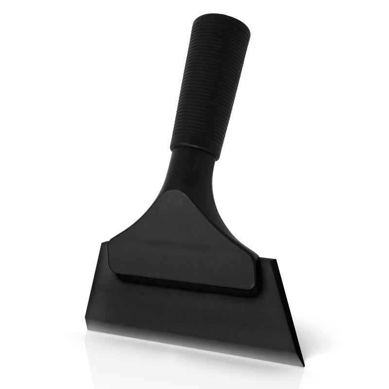 إيهدس ممسحة مطاطية صغيرة من Ehdis، مقاس 5 بوصات، مكشطة الزجاج الأمامي للسيارة، مرآة زجاجية، باب الحمام، تنظيف الحمام (أسود نقي) - Image 1