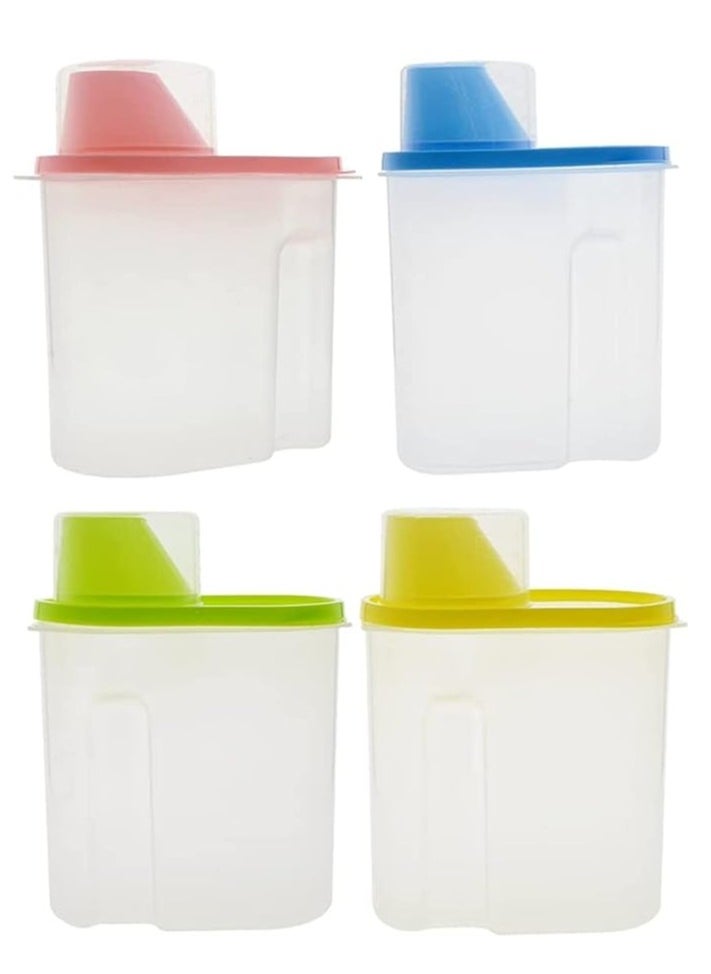 Generic Cereal Rice Pasta Grains Plastic Dispenser Storage Box with Lid  - Image 1
