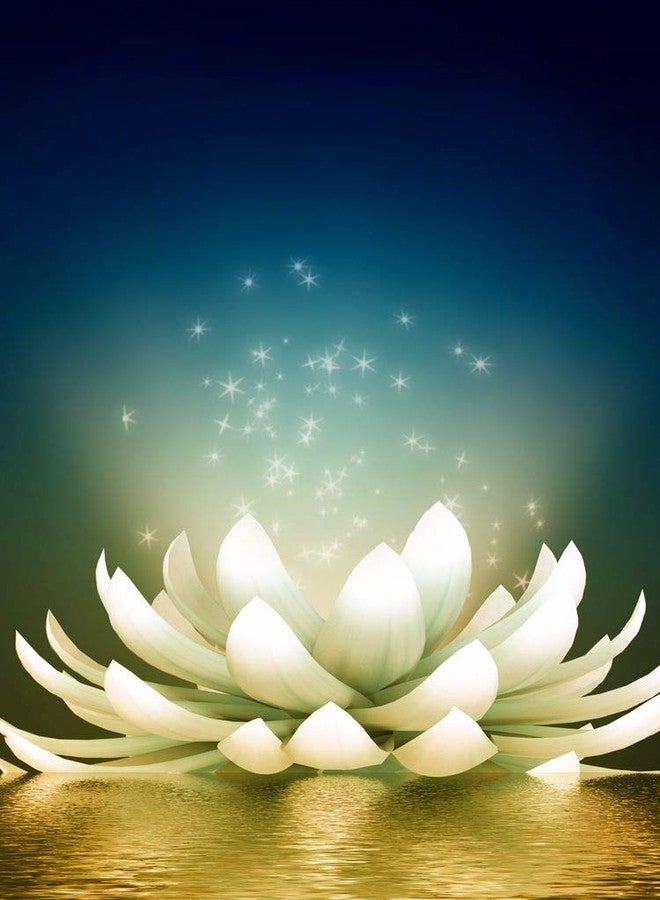5 Acebeautiful white lotus Wall Sticker Poster|size:12x18 inch|Multicolor - Image 1