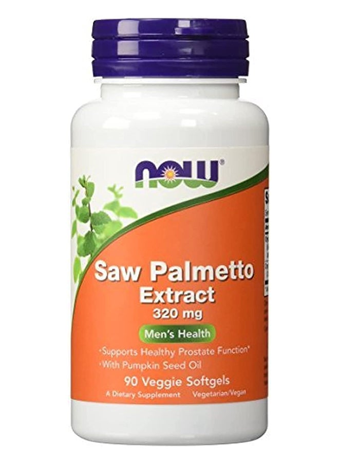 now Saw Palmetto Extract 320 Mg 90 Veggie Softgels - Image 1