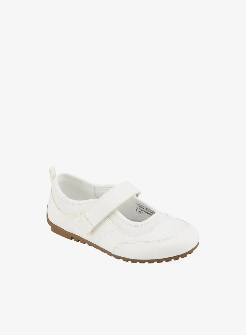 Lee Cooper Girls Hook & Loop Mary Jane School Sneakers