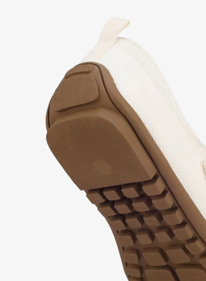 Lee Cooper WHITE Girls Hook & Loop Mary Jane School Sneakers for Women | Best Price UAE