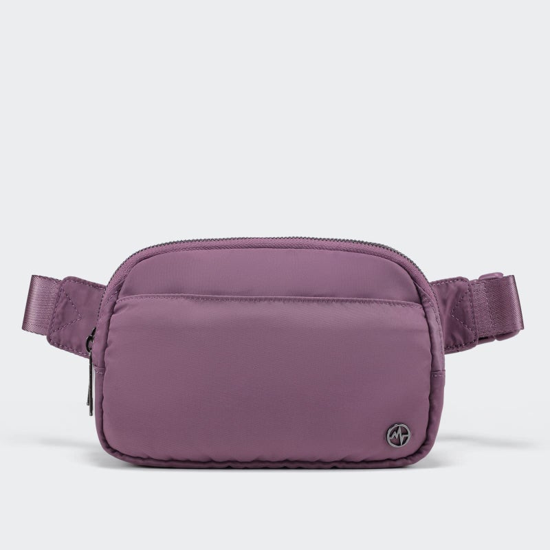 Pander Everywhere Belt Bag for Women, 5 Zipper Pockets Nylon Crossbody Fanny Pack Purse (Purple Lavender) - Image 3