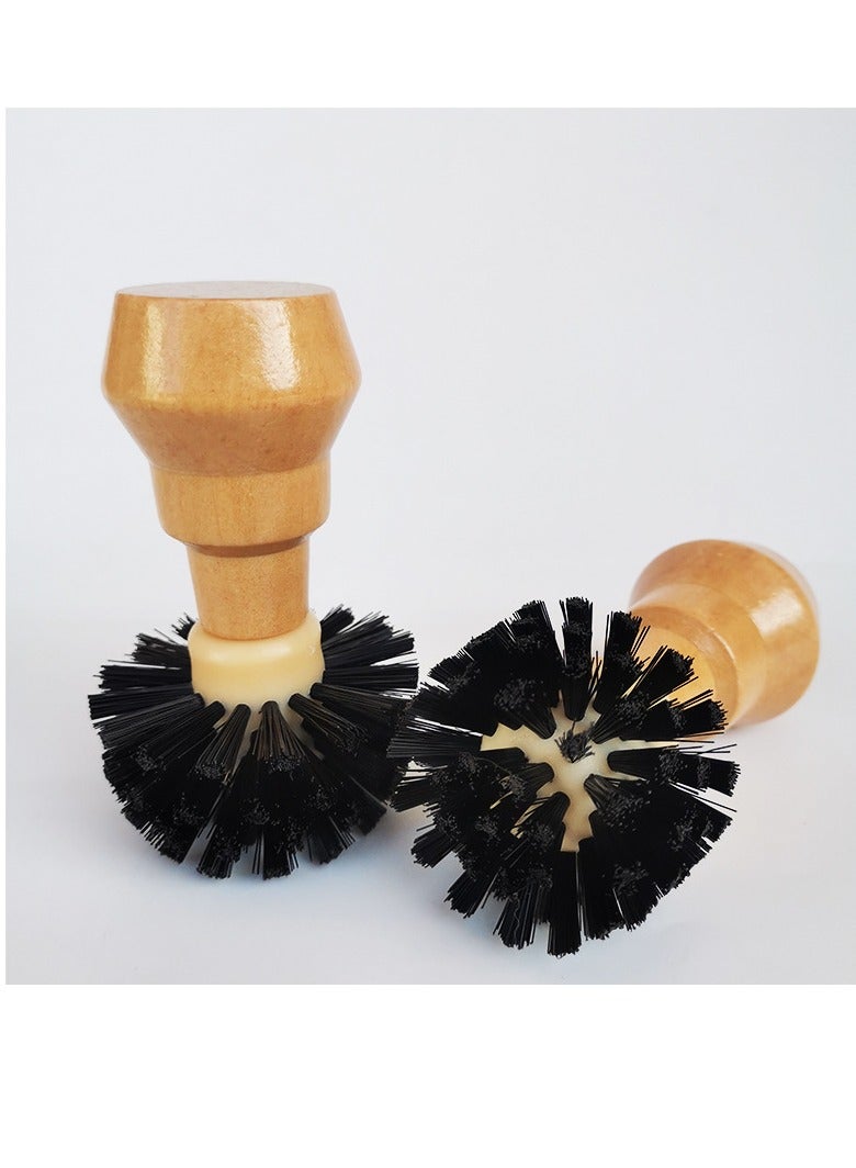 Cleaning Brush, Professional Barista Espresso Cleaning Brush Tool with Wooden Handle, Suitable for Espresso Machine Portable - Image 5