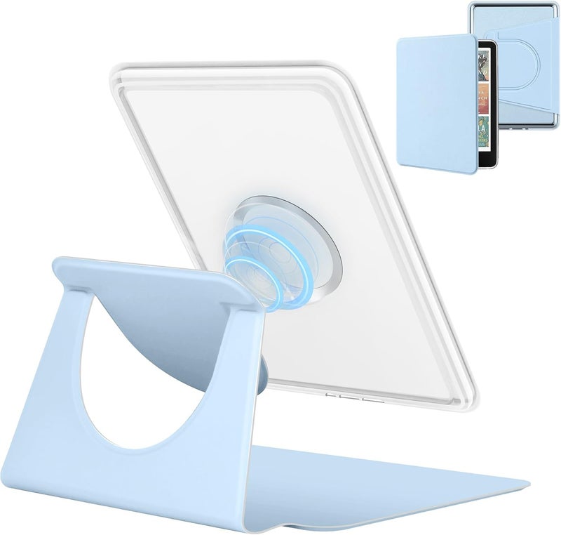 Vane Oak Magnetic Detachable 2-in-1 Stand Case for 7'' Kindle Paperwhite 12th Gen 2024 and Kindle Colorsoft Signature Edition, Slim PU Shell Cover Case with Auto Wake/Sleep, Light Blue - Image 1