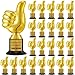 Highergo 24 Pcs Thumbs up Award Trophies 5 Inch Plastic Gold Trophy Cups Bulk for Staff or Adults Party Favors with Inspirational Stickers for Employee Reward Trophy GiftsThumb Awesome - Image 3