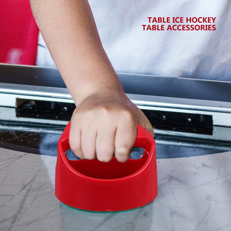 Smooth Sliding Ice Hockey Table Accessories Set with Red Pushers and Pucks - Image 5