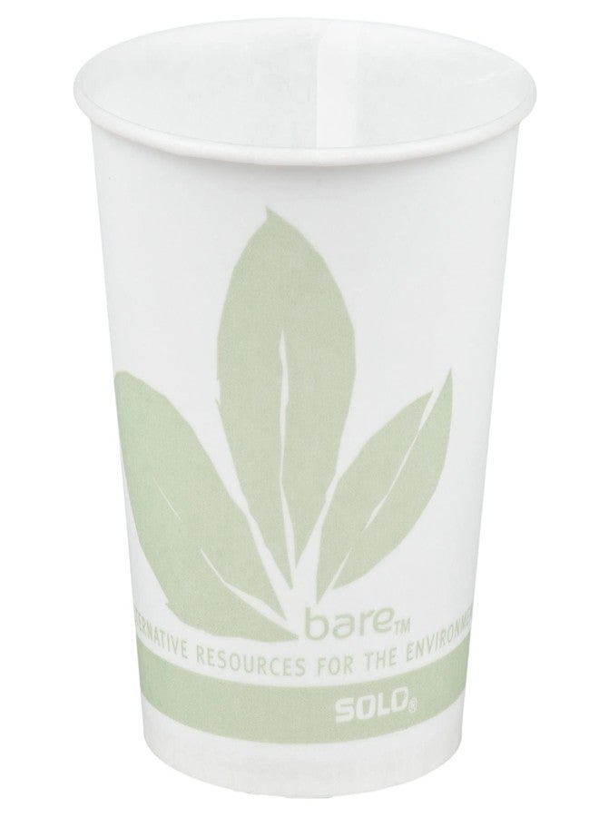 Solo Bare Eco-Forward Disposable Drinking Cup Multi-color Wax Coated Paper 5 oz. 100 Ct R53BB-JD110 - Image 1
