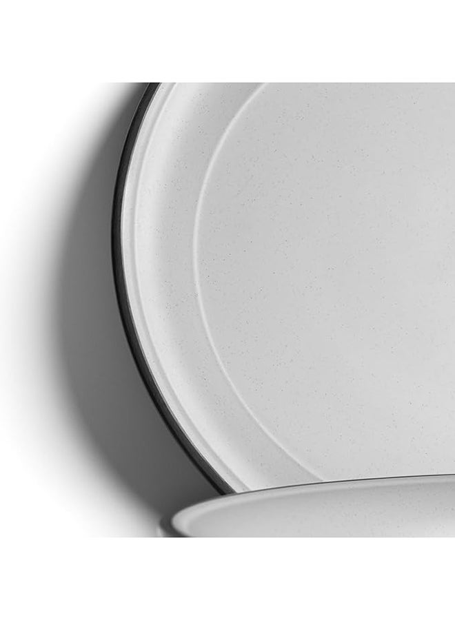 ماستر جولد 3 صحون تقديم دائرية كبيرة ميلامين | مثالية لتقديم الولائم والأرز والمأكولات البحرية | مقاوم للكسر، آمن للاستخدام في غسالة الأطباق والميكروويف | للمنزل، المطعم، الفنادق (رمادي | أسود، 40 سم) - Image 4