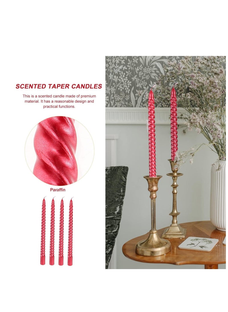 general Thread Style Home Decoration Candles Set Red - Image 2