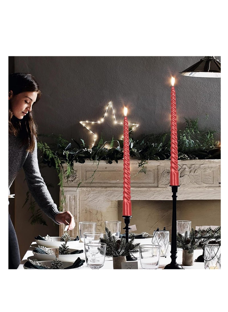 general Thread Style Home Decoration Candles Set Red - Image 4