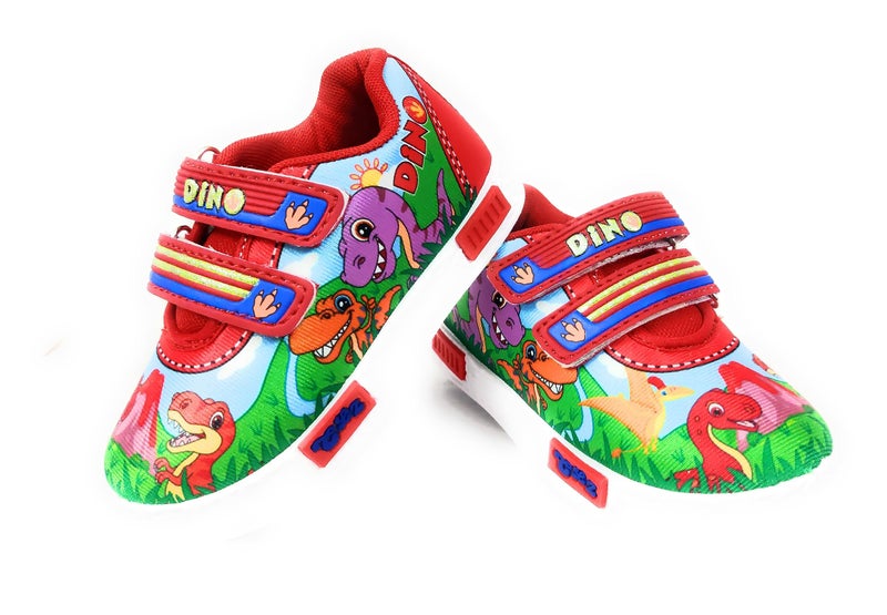Coolz Unisex Casual Shoes for Kids Boys and Girls Dino-1 for 1-4 Years (Red, 3 Years) - Image 5