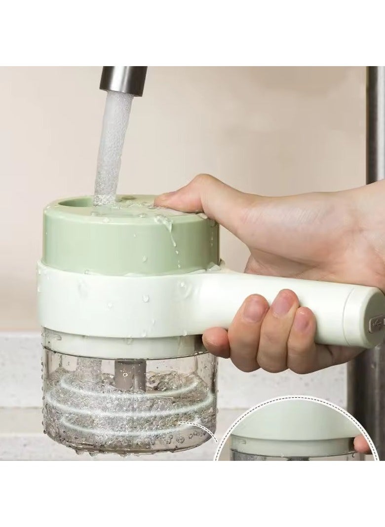 Denx Portable, Multi-Functional, Cordless, Rechargeable Electric Vegetable Slicer - Image 3