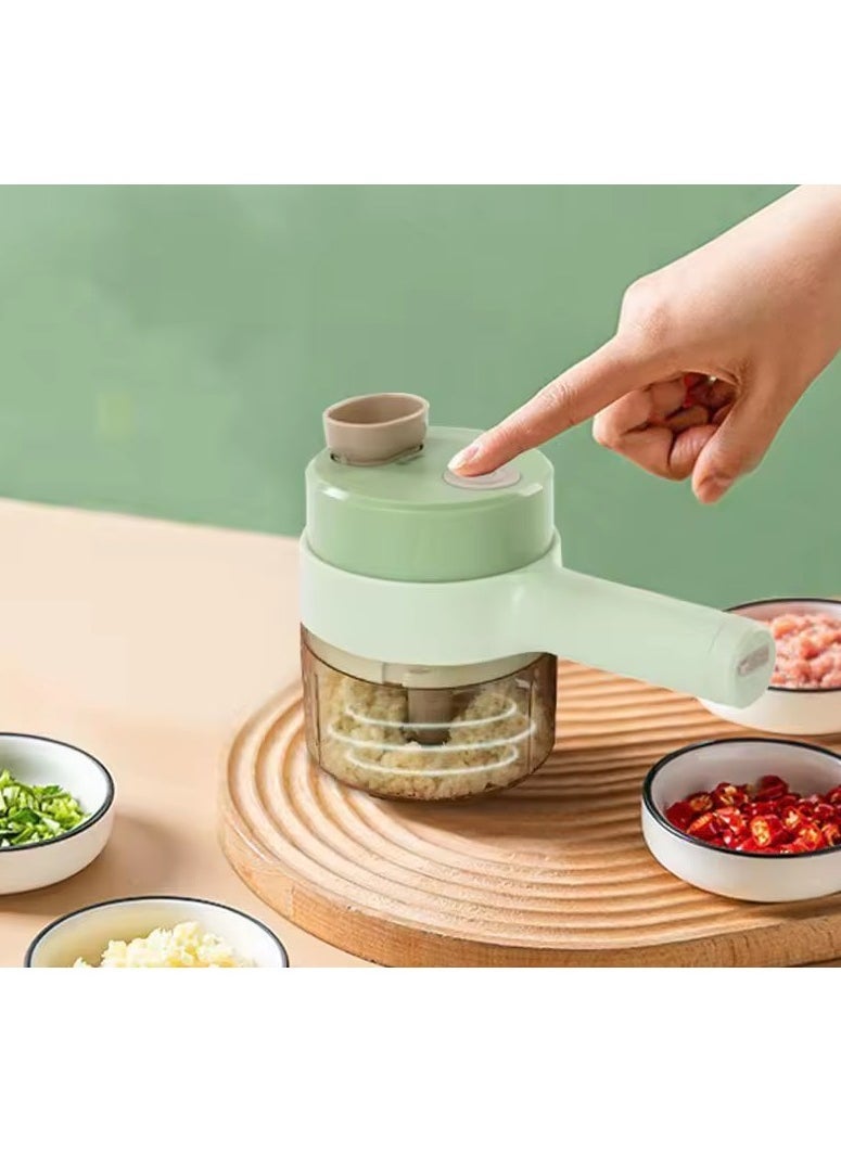 Denx Portable, Multi-Functional, Cordless, Rechargeable Electric Vegetable Slicer - Image 4