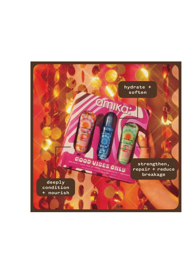 Amika Good Vibes Only Hydration and Repair Mask Set - Image 2