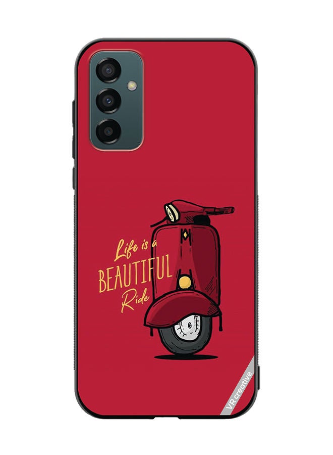 VR CREATIVE Protective Case Cover For Samsung Galaxy M23 Life Is A Beautifull Ride Design Multicolour - Image 1
