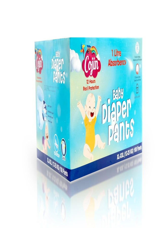 Cojin Premium sensitive skin Baby Diaper Pants (XL - XXL, 108 Baby Diaper Pants),1 litre absorbency,99% antibacterial.Most absorbent baby diaper in india.For sensitive skin. - Image 3