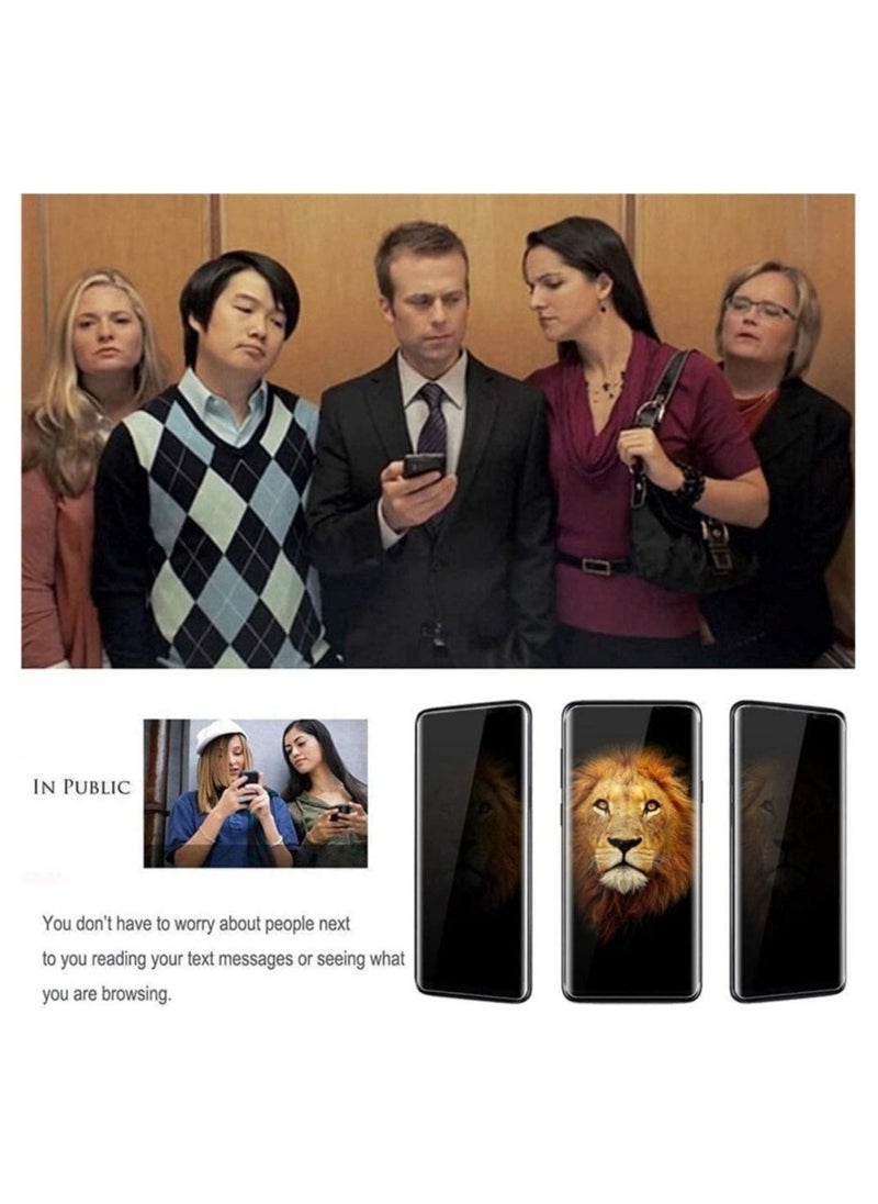 vesus Samsung Galaxy A34 5G Privacy Glass Screen Protector Anti-Spy Tempered Glass Film 9H Hardness Scratch Resistant Bubble Free Glass Screen Protector - Image 5