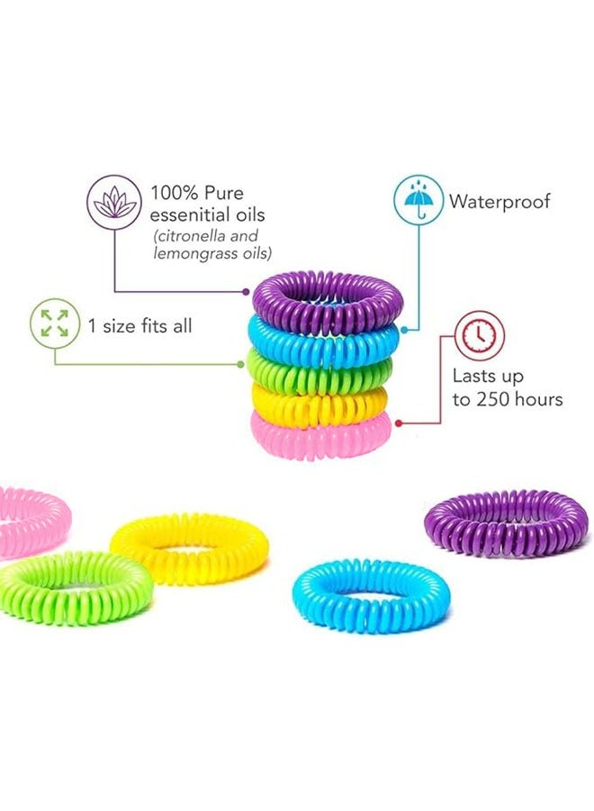 Generic 12 Pack Mosquito Repellent Bracelets Multicoloured, Natural and Waterproof Wrist Bands for Adults, Kids, Pets, Fragrance Mosquito Repellent Wristband, Suitable for Indoor and Outdoor Protection  - Image 2