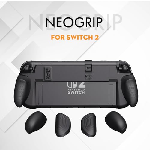 Savage Raven by Skull Co NeoGrip an Ergonomic Grip Hard Shell with Replaceable Grips to fit All Hands Sizes for Nintendo Switch 2 Light PurpleLight Green - Image 3