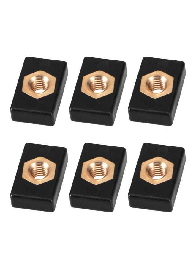 Generic 6-Piece Plastic Kayak Track Nut  - Image 1