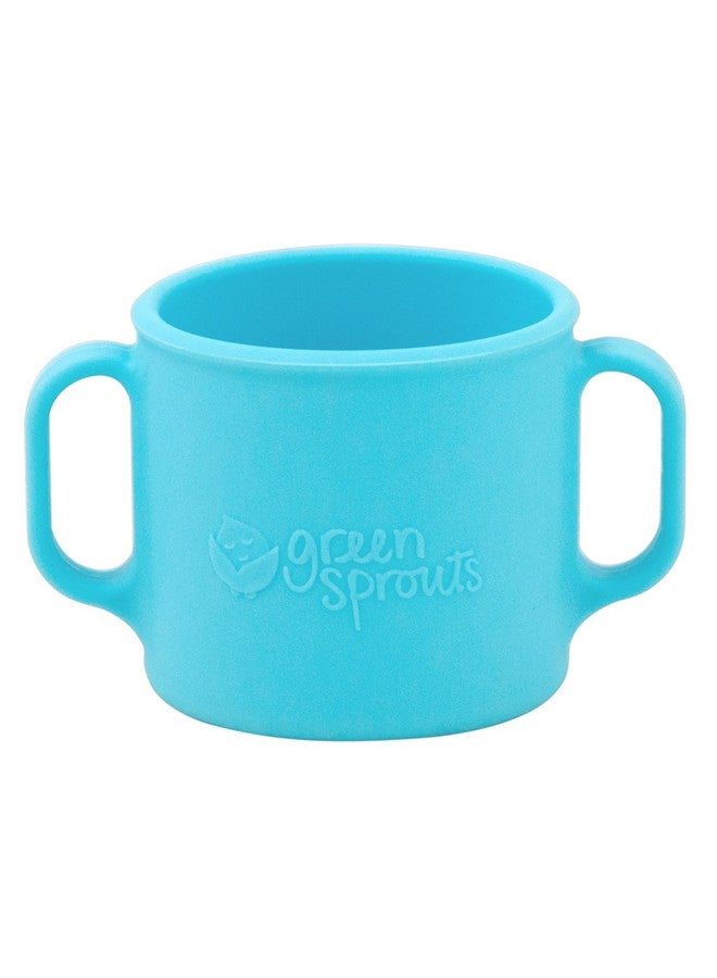 green sprouts Learning Cup ; Silicone Helps Avoid Harmful Chemicals ; Helps Toddler Develop Independent Drinking Skills 2 Easygrip Handles Heatresistant Dishwasher Safe - Image 2