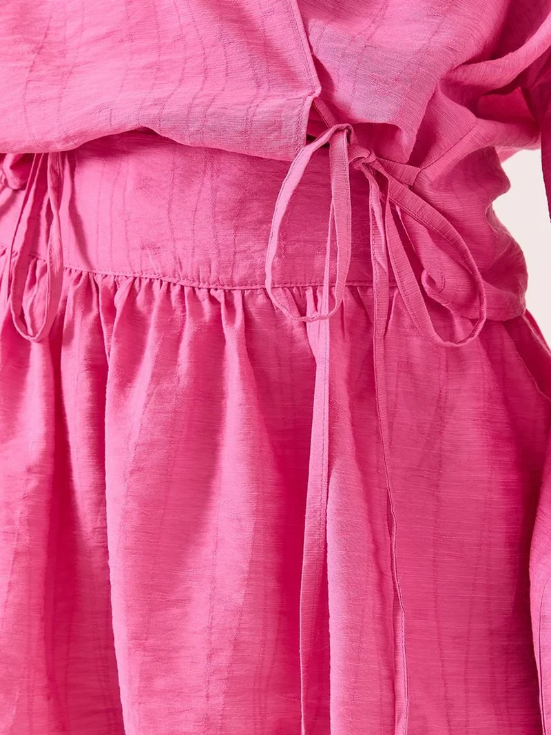 Bianco Lucci LUCCI Blouse and Skirt Two-Piece Set