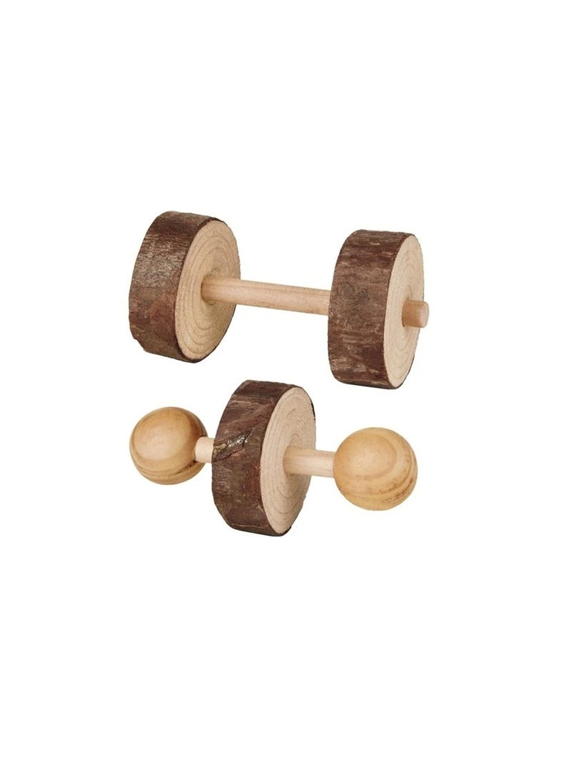 تريكسي طقم دمبل أرنب خشبي من تريكسي للحيوانات الأليفة الصغيرة - Image 1