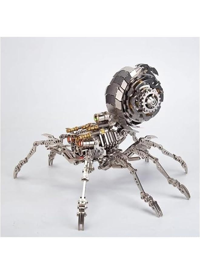 3D Metal Puzzle Mechanical Spider Model Kits, 203 Pieces 3D Stainless Steel Puzzle Jigsaw DIY Assembly Steampunk 3D Puzzle Metal Model Kits - Image 1