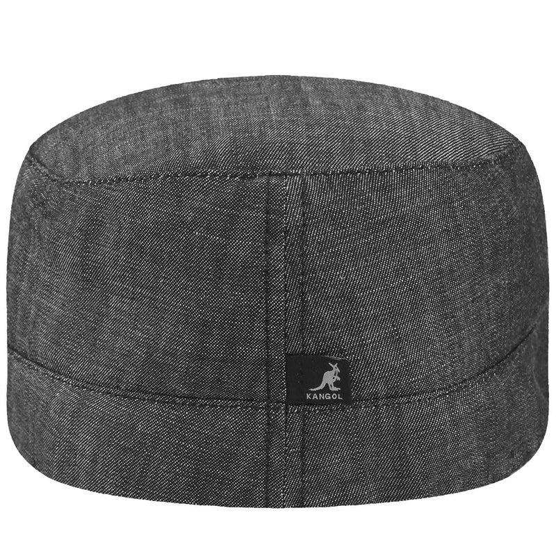 Kangol Denim Flexfit Army Cap, Army Hat for Women and Men, S/M, Black - Image 5
