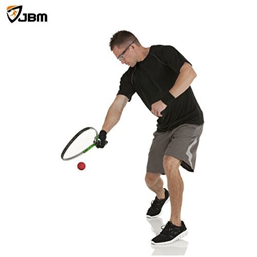 JBM Racquetball Squash 5.5cm / 2.17” Rubber 1 Red 1 Blue 1 Orange Balls in a Net 65-70% Rebound Rate Highly Visible for Racquetball Game Practice Training - Image 2