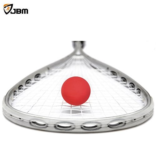 JBM Racquetball Squash 5.5cm / 2.17” Rubber 1 Red 1 Blue 1 Orange Balls in a Net 65-70% Rebound Rate Highly Visible for Racquetball Game Practice Training - Image 5