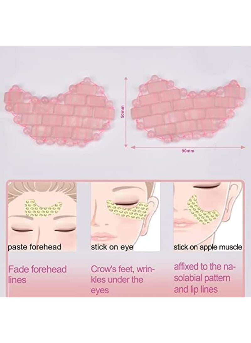 SYOSI Experience the Ultimate Relaxation with Our 100% Natural Jade Eye Mask, Reduce Dark Circles and Puffy Eyes with Moon Shape Black Obsidian Eye Mask - Image 3